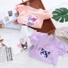 Camisa de Manga Corta de Verano para Niñas Estilosa Top Camiseta de Manga Corta Nuevo de Verano Ropa de Verano Delgada para Niñas Bebés Moderna