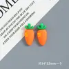 Pegamento en Gel de Zanahoria Escarchada DIY para Funda de Teléfono Móvil Pasador Imán para Refrigerador Material para Joyería Venta al por Mayor Accesorios de Resina de Dibujos Animados