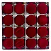 Decorações de Natal Transfronteiriças 6cm 16Peças Bolas de Plástico de Formato Especial Coloridas Bolas de Natal Revestidas com Veludo de Neve Pingentes