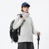 Chaqueta Casual Nueva de Otoño Unisex Ropa para Senderismo y Montañismo al Aire Libre Chaqueta Versátil Holgada Repelente al Agua Superior