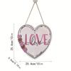 Listado de madera de amor, adecuado para el hogar, dormitorio, sala de estar, regalo de boda de aniversario de San Valentín