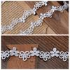 Renda Branca Vazada Bordada Acessórios de Renda Roupas Colar Porta-Cartões de Roupa Artesanal DIY Borda Estreita Decorativa