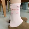 Meias Fofas de Desenho Animado Estilo Japonês para Mulheres, Meias de Animais 3D Versáteis Respiráveis, Meias Longas Lolita de Cano Médio