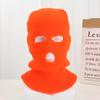 Chapéu balaclava personalizado, chapéu de lã com três furos, à prova de vento e frio, máscara facial grossa, chapéu de rosto inteiro, popular na Internet
