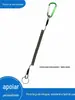 Equipamento de Pesca de Liberação Rápida Corda de Segurança de Fio de Aço Anel de Aço Inoxidável Alicate para Iscas Protetor de Vara Corda Mola Isca Vara Pesca ao Ar Livre