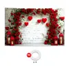 Ambiente Romántico Transfronterizo Parejas Decoración Fotográfica para Fiestas de Alto Nivel Día de San Valentín Bandera de Garaje Banner Tela de Fondo