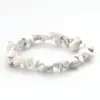 Amazon Natural Fantasy Pulsera Tobillera de Grava de Amatista Pulsera de Cristal Flor de Durazno de la Suerte Joyería para Mujer
