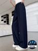 Pantalones Finos de Verano para Niñas 2025 Nuevos Pantalones de Pierna Ancha para Niños Mayores, Jeans Holgados con Caída, Pantalones Tencel Antimosquitos