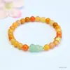 Pulsera de Jade Dorado Natural Guan Yu Pulsera de Calabaza de Aventurina para Mujer Transmisión en Vivo Venta Caliente Al Por Mayor S5011702