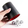 Taza para Dados y Juego de Dados para Juegos de Entretenimiento, Piel Sintética con Forro de Terciopelo, Agitador Silencioso de Dados, Taza para Dados para Agitar Dados