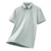 Camisa Polo Masculina de Secagem Rápida para Uso Externo, Top Respirável, Absorvente de Umidade, Casual de Manga Curta para Trabalho, Caminhada e Montanhismo