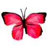 Cabeza de Flor de Mariposa de Goma Suave de Plástico, Decoración del Hogar con Flores Artificiales, Arreglo de Boda, Adornos al por Mayor, Decoración de Mesa para Exteriores