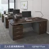 Conjunto de mesa e cadeira de escritório, mesa executiva, mesa para computador de mesa, mesa simples e moderna para escritório doméstico de funcionários