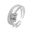 Anillo Giratorio de Descompresión de Venta Caliente Transfronteriza para Mujeres, Personalidad a la Moda, Tendencia de Lujo Ligero Nicho Anillo de la Fortuna Joyería