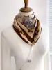 Bufanda Triangular Magnética para Mujer, Nuevo Estilo Otoño e Invierno 2026, Bufanda de Algodón Lino Seda, Pañuelo Cuadrado de Cuello de Gama Alta, Calentador de Cuello
