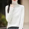 2025 Nuevo de Principios de Otoño Punto de Doble Cara con Cuello de Pana de Terciopelo Suéter de Manga Larga para Mujer Color Sólido Suéter Holgado Camisa Base Superior