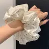 Scrunchie de laço estilo coreano para mulheres, novo modelo 2026, elástico de cabelo com toque de alta qualidade, acessório de cabelo estilo casual