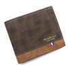 Nueva Cartera Corta para Hombre Moda Casual Bisagra Bronceado Estampado Cartera para Hombre Multi-Tarjeta Cartera para Monedas Cartera Cartera