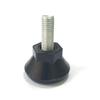 M10m12, enchufe hexagonal de acero inoxidable, anclaje de plástico hexagonal biselado, pie ajustable de plástico, pie para muebles, pie ajustable