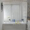 Cortina de ducha transparente transfronteriza de Amazon, 3G 5g/PEVA, impermeable y a prueba de moho, cortina divisoria para baño y ducha.