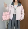 Chaqueta corta con capucha para mujer 2026 primavera y otoño nueva moda holgada casual cortavientos abrigo versátil top de moda para mujer
