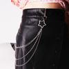 Corrente de Calça Masculina e Feminina Estilo Moderno e Descolado Personalizada Punk Hip-hop Hip-hop Denim Corrente de Cintura Acessórios de Calça de Metal da Moda Combina com Tudo