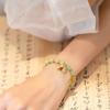 Explosiones Cosas Buenas Pulsera Verde Cacahuete para Mujer Verde Fresco Pulsera de Celebridad de Internet Ins Este Año de Vida Regalo para Novia Marea Nacional Estilo Antiguo