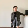 Chaqueta de Cuero Estilo Coreano para Niños 2026 Otoño Nuevas Llegadas Chaqueta de Cuero Baseball Niños y Niñas Chaqueta de Cuero PU Versátil Estilo Coreano Moderna