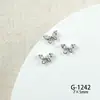 Nueva Joyería para Uñas con Lazo de Zirconia Joyería para Uñas con Lazo de Zirconio de Alta Gama Textura Lujo Ligero Francés Tridimensional