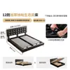 Cama Alta Especial de Waffle Tongyu Cama Ultra Delgada Mesita de Noche Apartamento Pequeño Dormitorio Principal Estilo Retro de Cuero Cama Doble para Boda
