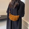 Bolsas Retro de Nicho de Alta Qualidade Transfronteiriças para Mulheres, Nova Moda Outono/Inverno 2026 Bolsa Transversal de Chifre, Bolsa Dumpling Popular