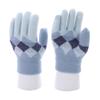 Guantes cálidos de invierno con contraste de rombos de diamante para hombres y mujeres, estudiantes, pareja, moda coreana, tejidos de cachemira, pantalla táctil