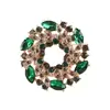 Moda Retro Lujo Ligero Broche Bauhinia Elegante Pin de Cristal Accesorios para Chaqueta de Traje Listos para la Venta