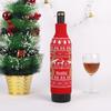 Decoração de Natal tampa de garrafa de vinho tinto estação independente AliExpress venda quente anti-congelamento personalidade de lã Jacquard tampa de garrafa atacado