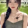 Adesivos de Tatuagem Aranha Vermelha à Prova d'Água Mini Adesivos de Tatuagem Personalizados Simulação Maquiagem de Halloween