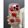 Funda Roja de Manzana para iPhone 16promax para Apple 15 12pro Personalidad Max Creativa 11
