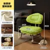 Taburete pequeño universal con ruedas taburete bajo para cambiar zapatos en casa con silla artefacto para bebé taburete con ruedas suavemente acolchado silla con respaldo