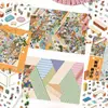 Adesivos de Paisagem em Miniatura Dobráveis Novo Estilo Original Vida de Escritório Cartoon DIY Alívio de Estresse Animal de Estimação Adesivos de Filme Brilhante Atacado