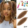 Venta al por mayor de fábrica Cabello Trenzado Afro Rizado de Oruga Esponjoso Hecho a Mano Africano Twist Kinky Set de 3 Piezas
