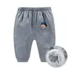 Pantalones largos con forro polar para otoño e invierno, pants deportivos para niños, pantalones casuales para niñas, pantalones para niños, pantalones deportivos para niños, Otoño Clase A