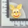 Accesorios para el Cabello de Piel de Cerdo Material Animales de Dibujos Animados DIY Pegamento de Crema Accesorios de Resina Tocado Conejo Accesorios para Funda de Teléfono Móvil