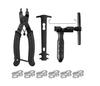 Herramienta de reparación de cadena de bicicleta de acero inoxidable, cortador de cadena de bicicleta de montaña, grande, favorable