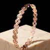 Pulseras Europeas y Americanas de Acero Inoxidable Chapadas en Oro de 18K Acero de Titanio Retro No Descolorables Pulseras para Mujer Lujo Accesible Europeo y Americano Pulseras de Celebridades de Internet