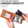 Billetera Nueva para Hombre Ultrafina Europea y Americana Simple Casual RFID Clip Dorado Cuero Genuino Tarjetero billetera
