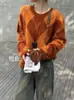 26 Suéter de Tricô Escovado Novo Estilo Estilo Real com Gola Redonda e Padrão de Diamante no Corpo Inteiro Pulôver, Estilo Versátil