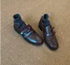 Zapatos Mocasín Invisibles para Aumentar la Altura de Mujer de 7 CM, Piel Suave, Doble Hebilla, Punta Redonda, Zapatos Pequeños de Piel, Retro Británico, Para Ir al Trabajo, Zapatos de Vestir Versátiles