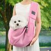 Bolsa de Ombro para Viagem de Pet de Verão Transfronteiriça Bolsa de Ombro Transversal Portátil para Transporte na Cabine Respirável