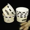 Tazón de Papel Desechable de Grado Alimenticio con Doble Recubrimiento para Helado de 8 oz 250 ml Fábrica Produce Vasos para Helado Impresos a Medida