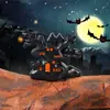 Nuevos Adornos Pequeños de Resina de Fantasma Verde Bruja Mago Casa en el Árbol para Halloween Micro Paisaje Accesorios del Festival de la Resurrección Decoración del Hogar