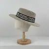 Nuevo Sombrero de Moda de Paja Estilo Británico, Sombrero de Paja para Vacaciones al Aire Libre en la Playa, Sombrero de Sol Retro Francés, Sombrero de Protección Solar